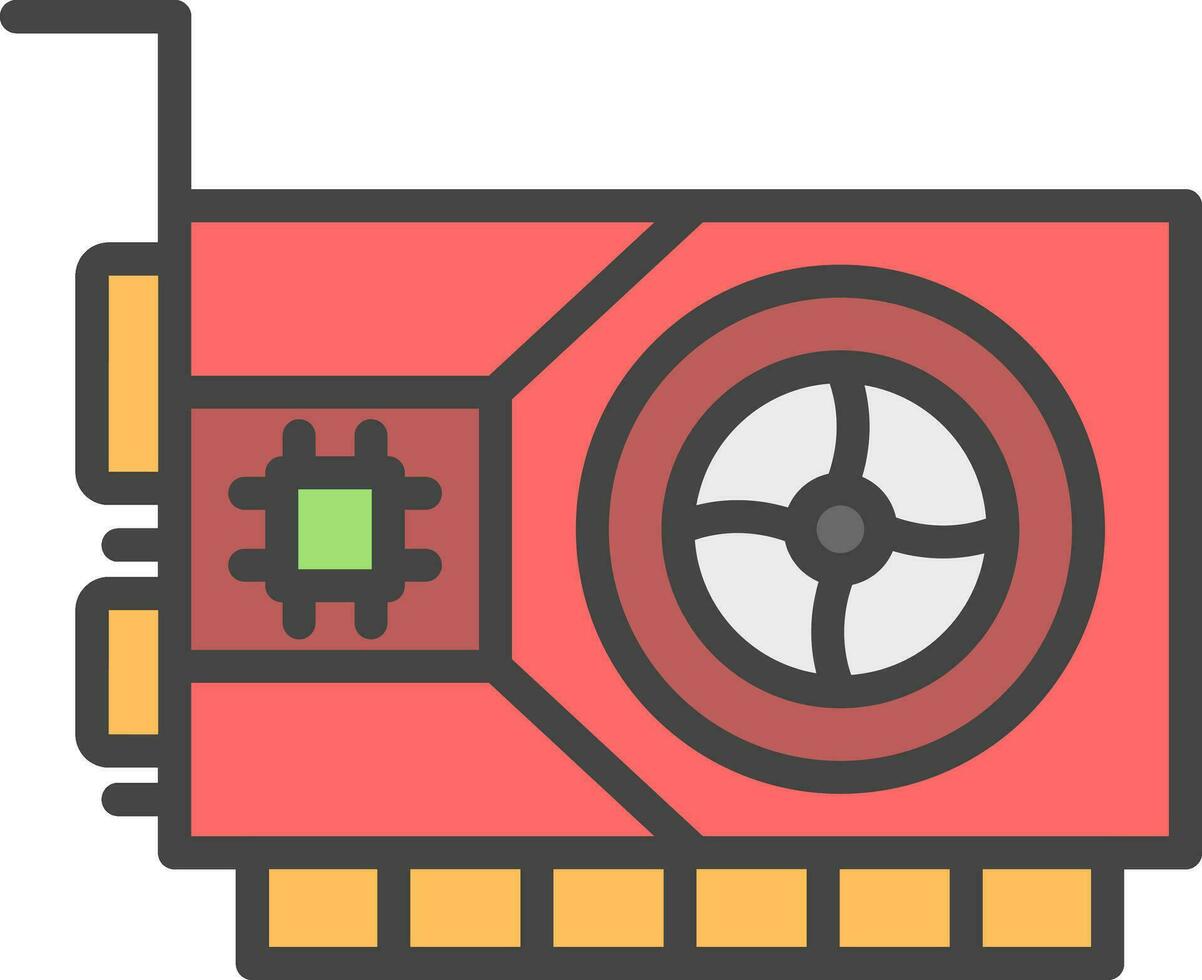 Graphic Card  Vector Icon Design