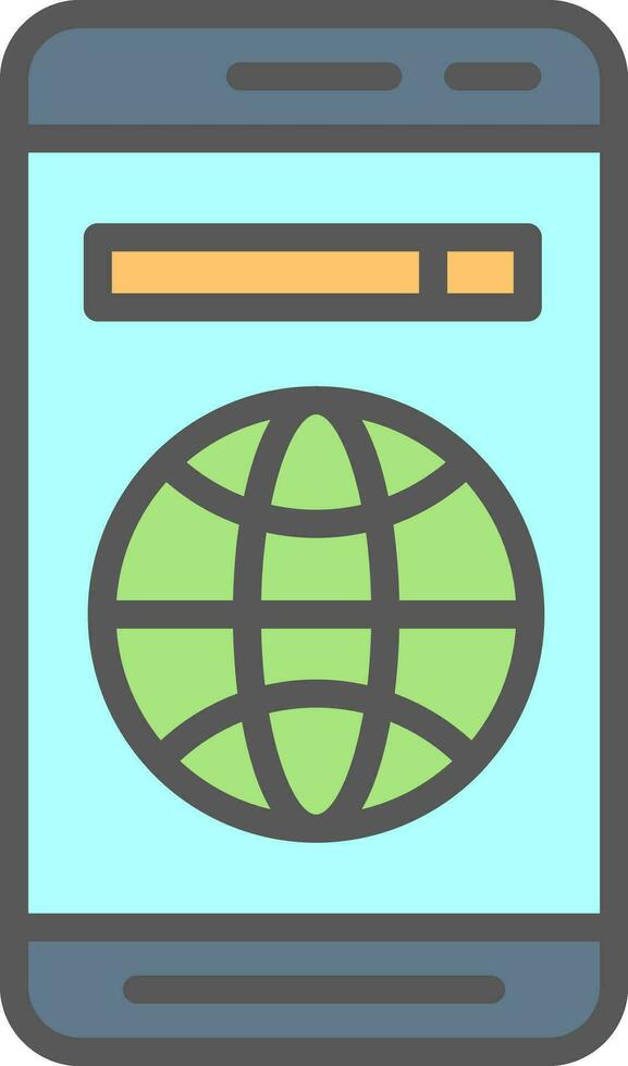 Mobile Web  Vector Icon Design