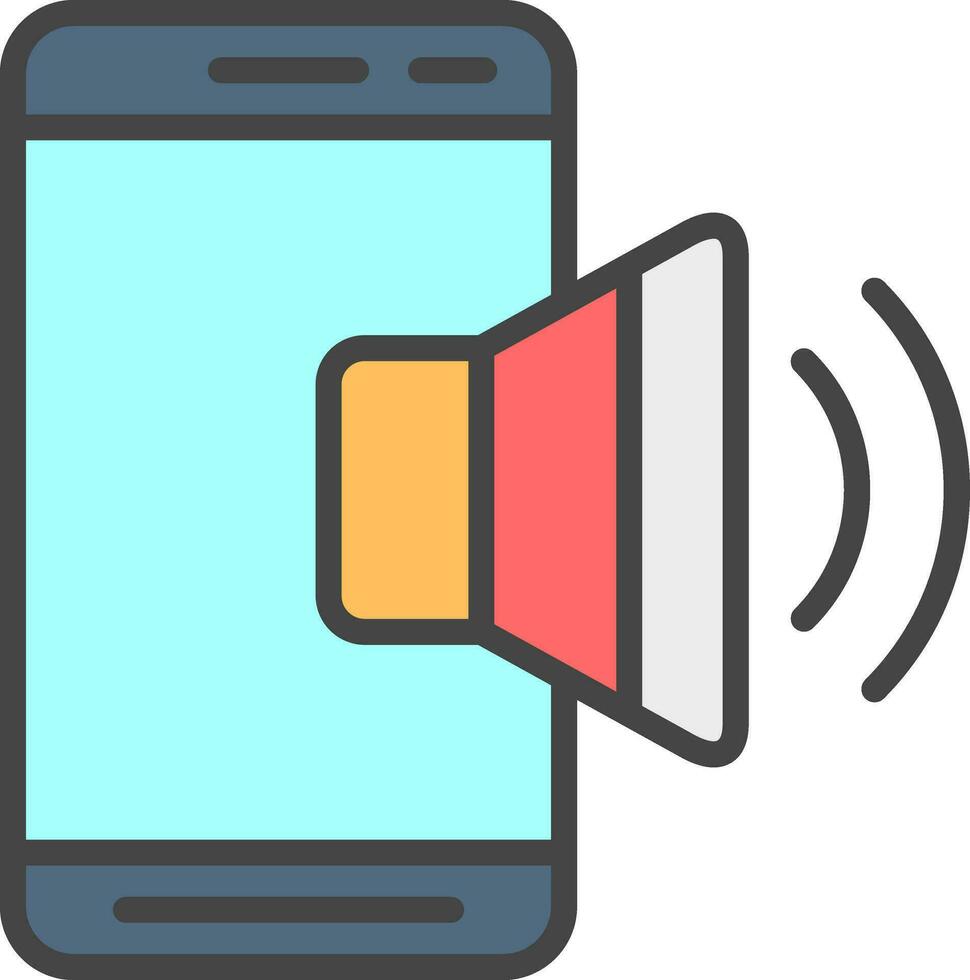 Mobile Sound  Vector Icon Design