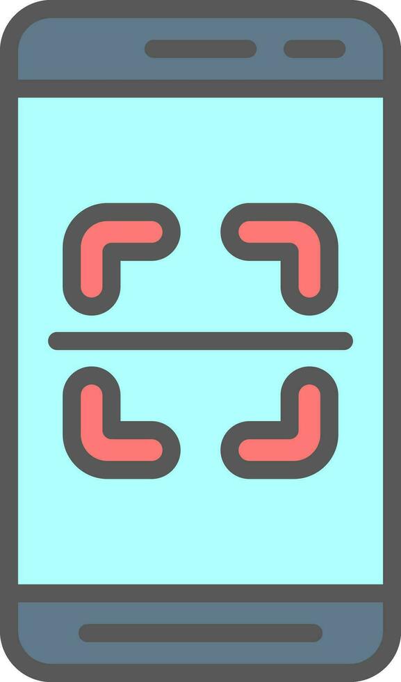 Mobile Scanner  Vector Icon Design