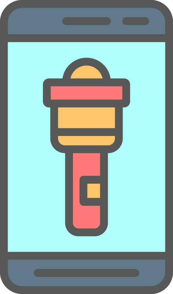 Flashlight  Vector Icon Design