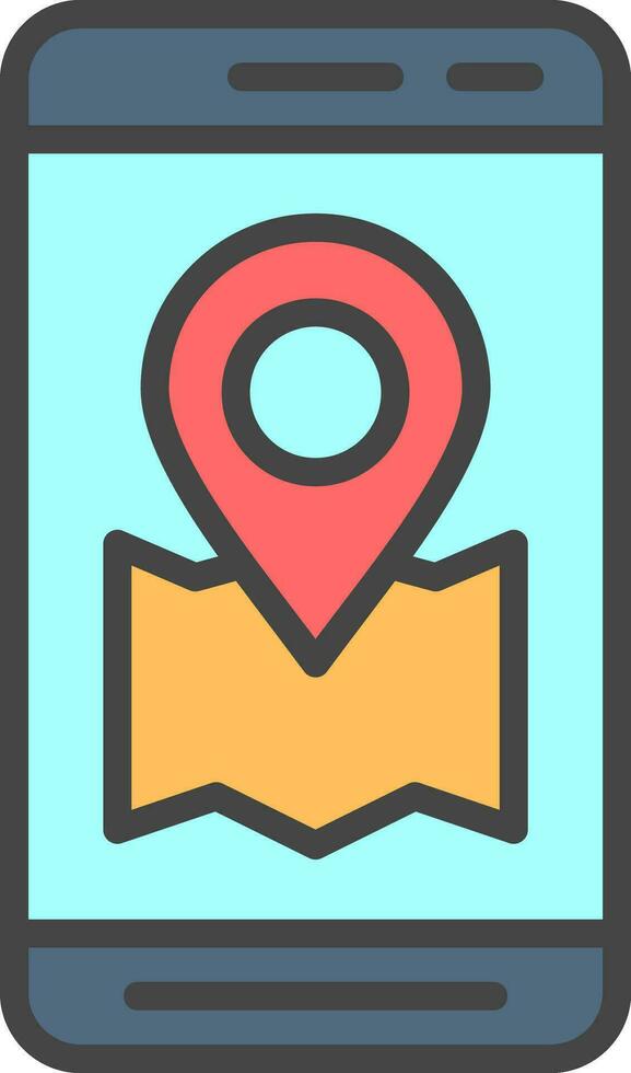 Location App  Vector Icon Design