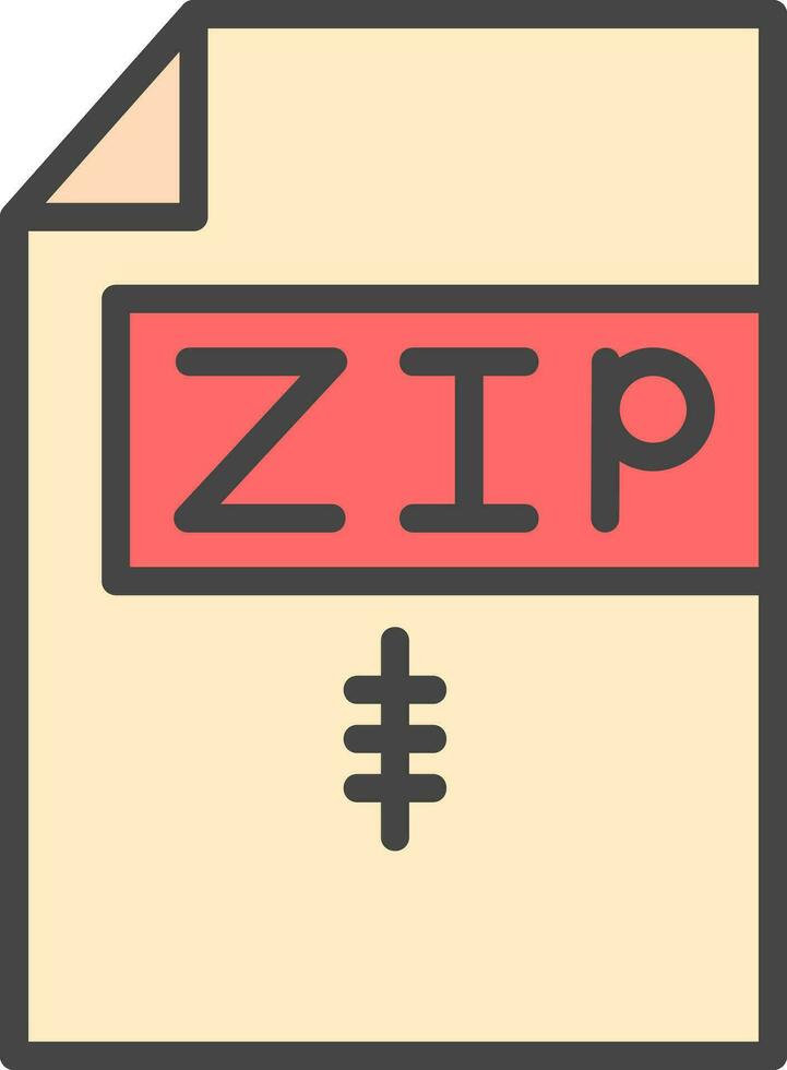 Zip  Vector Icon Design