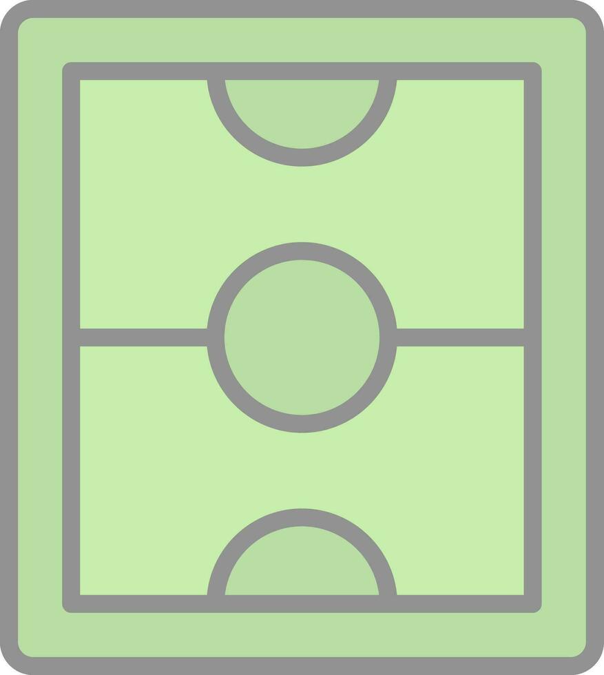 fútbol campo vector icono diseño