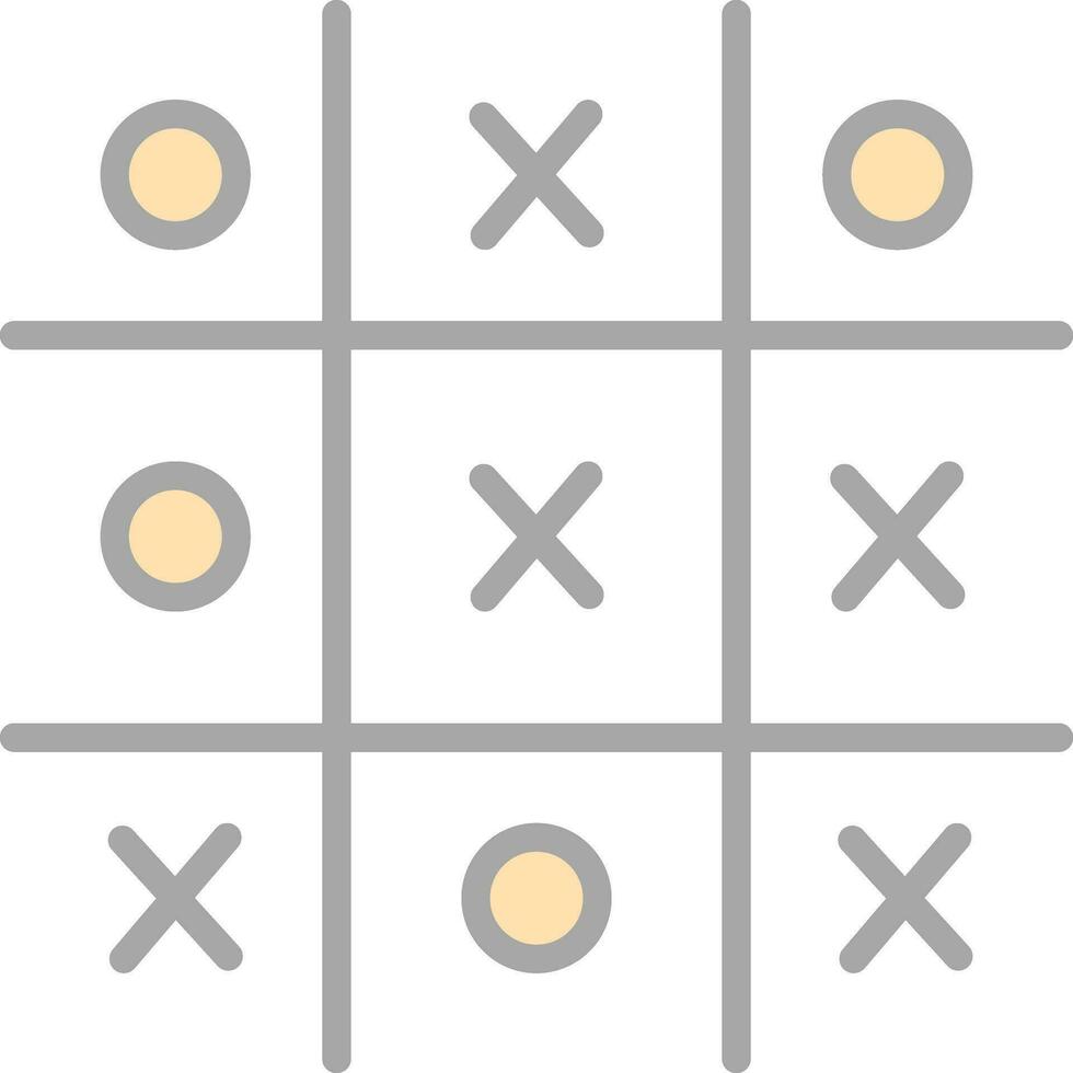 Tic Tac Toe  Vector Icon Design