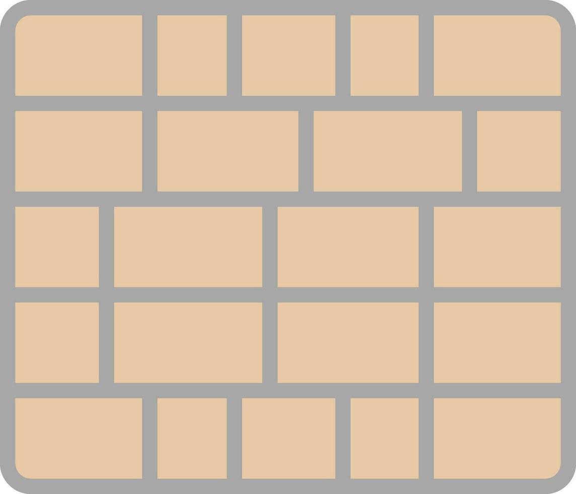 Brickwall  Vector Icon Design