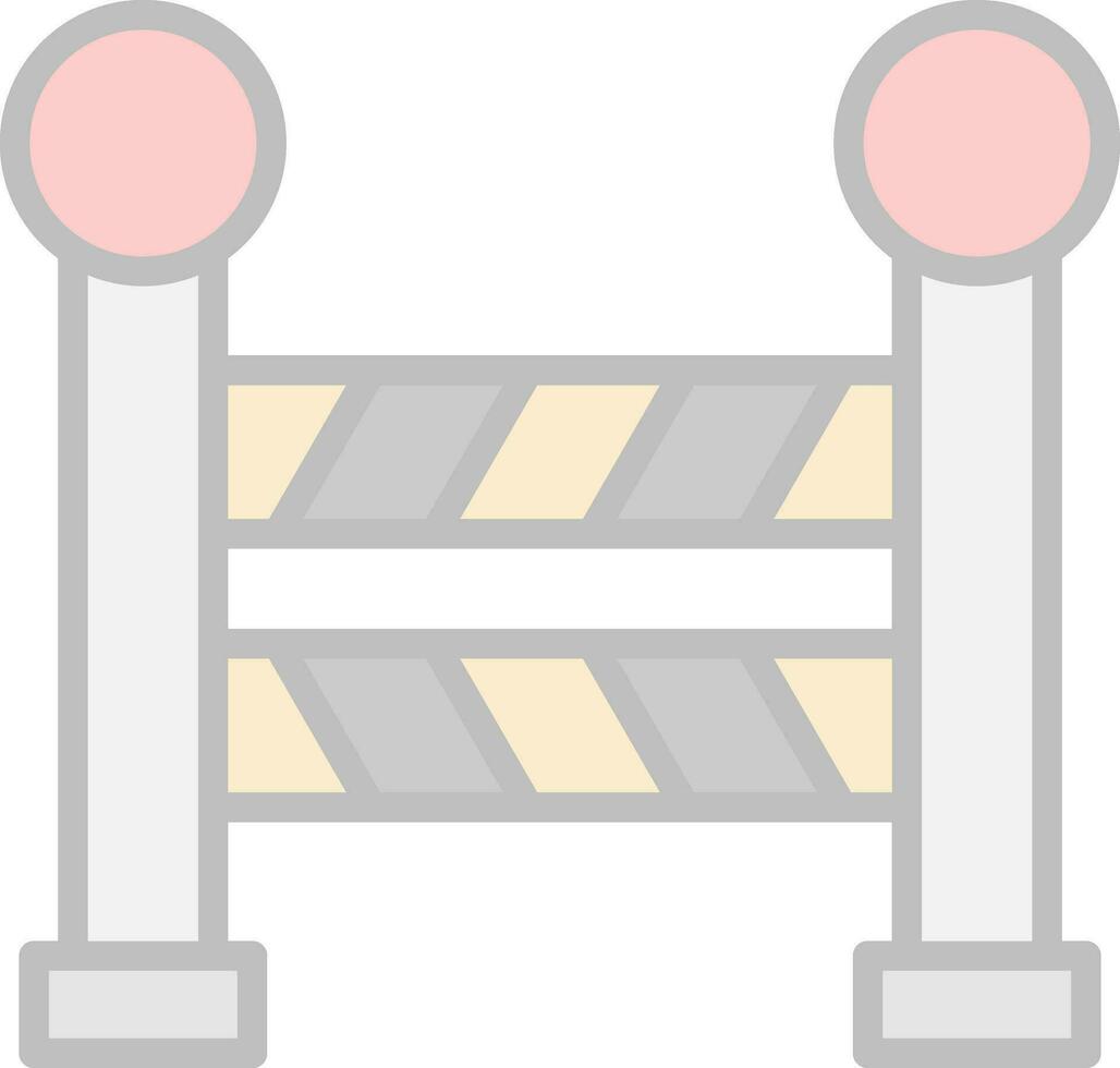 Road Barrier  Vector Icon Design