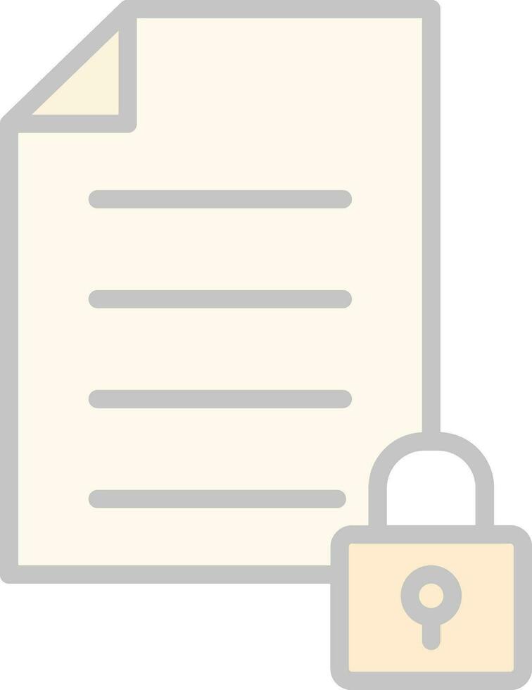 Locked Vector Icon Design