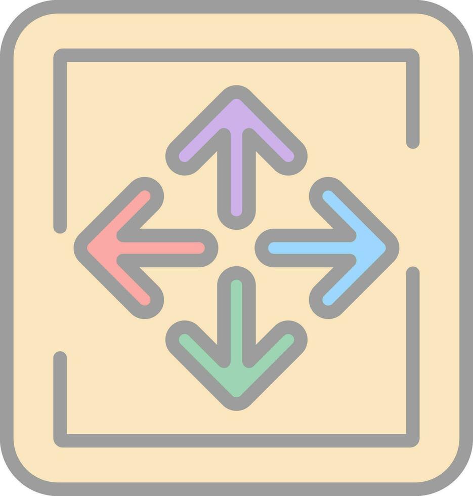 Expand Arrows Vector Icon Design