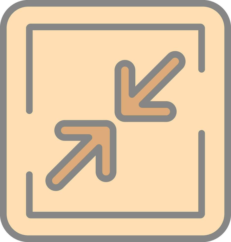 Minimize Sign Vector Icon Design