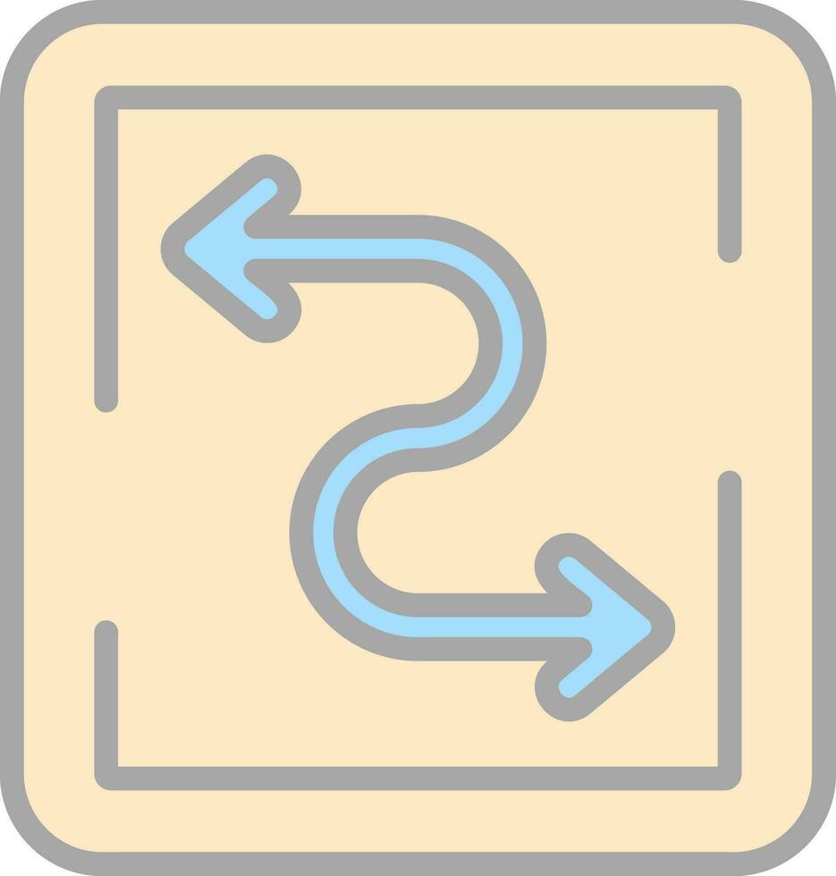 zigzag vector icono diseño