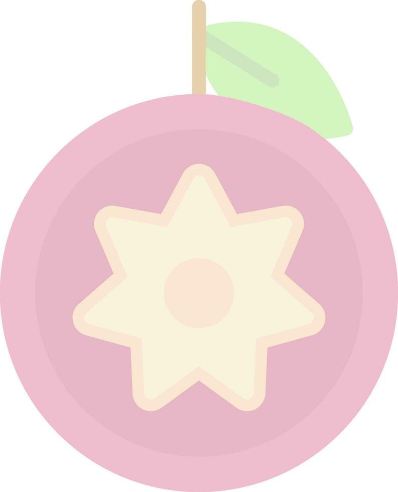 estrella manzana vector icono diseño