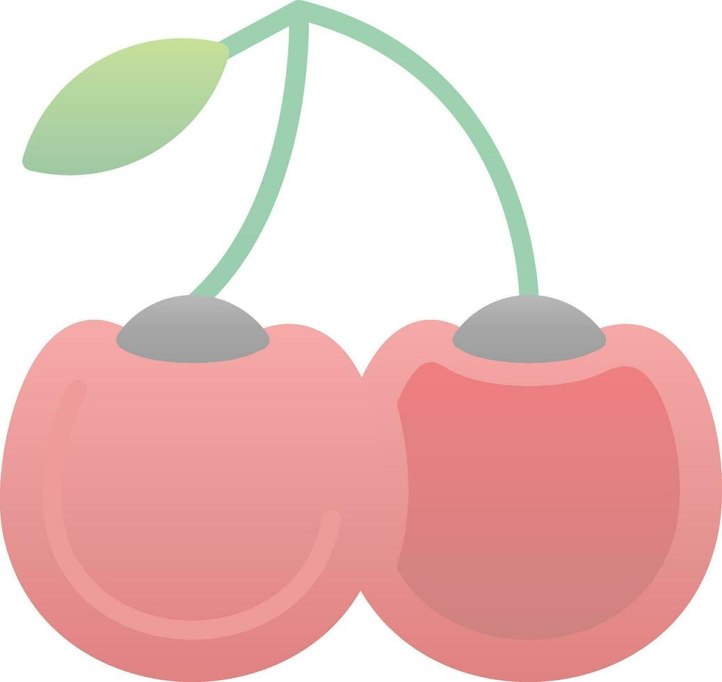 cerezas vector icono diseño