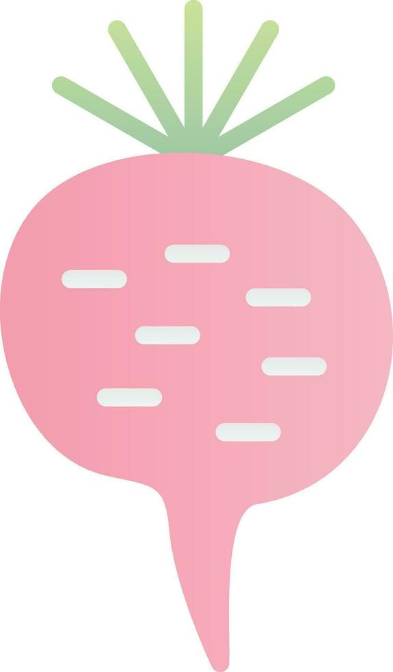 Radish Vector Icon Design