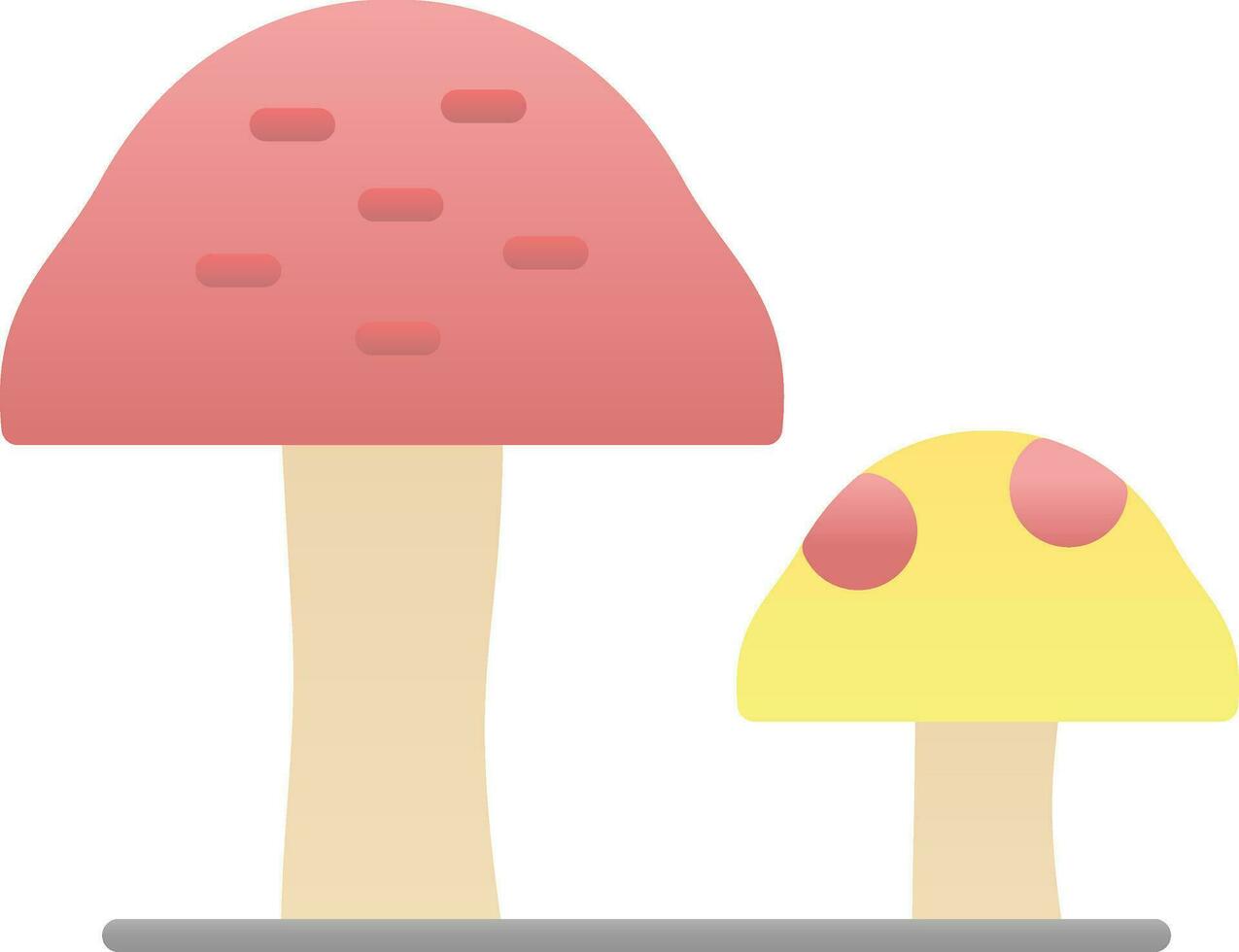 Mushrooms Vector Icon Design