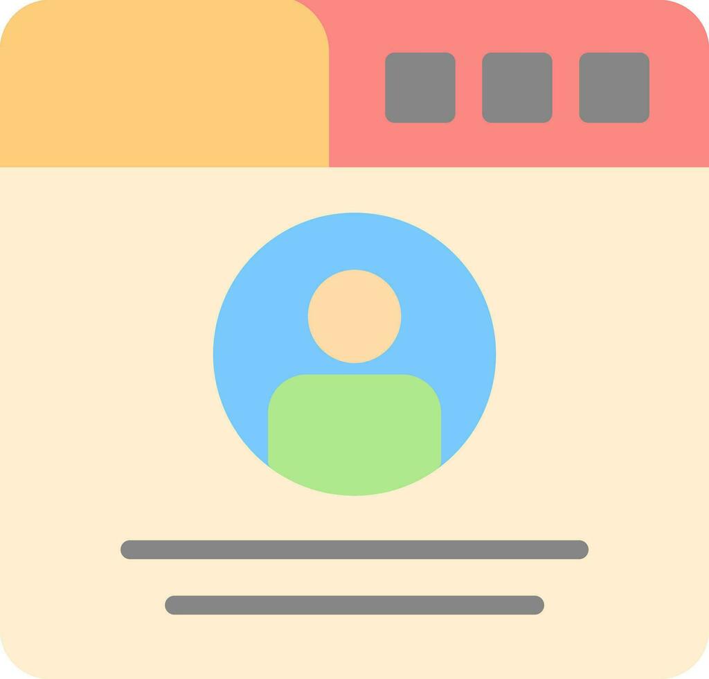 Profile  Vector Icon Design