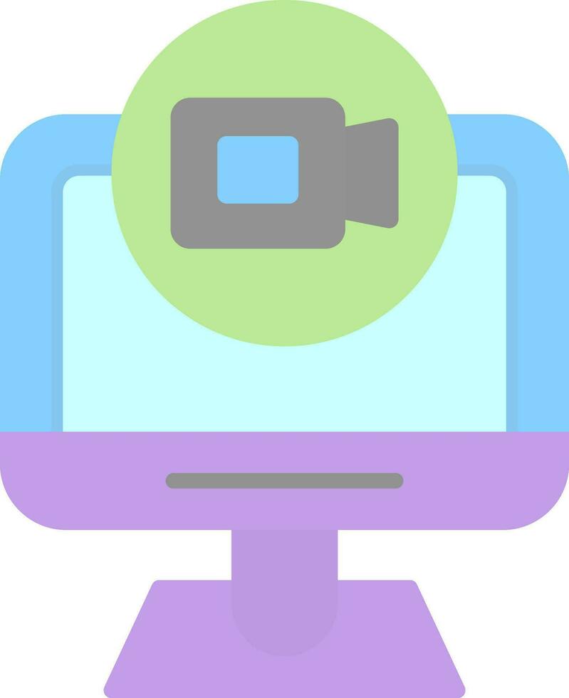 Online Meeting  Vector Icon Design