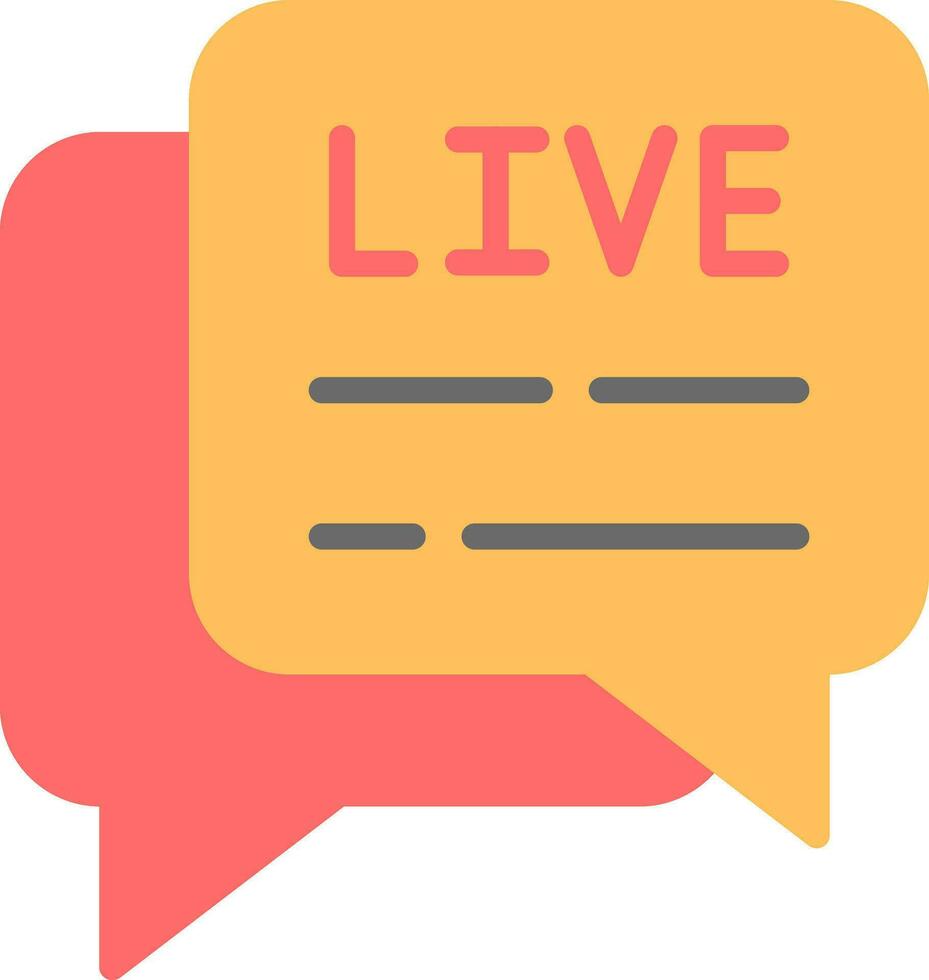 Live Chat  Vector Icon Design