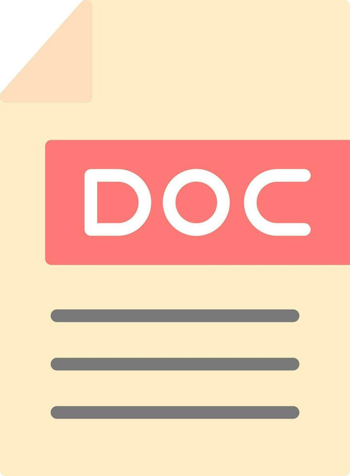 Doc  Vector Icon Design