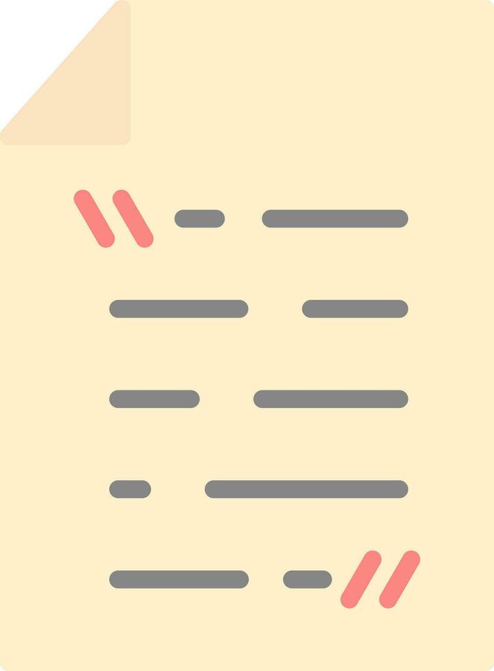 Quote  Vector Icon Design