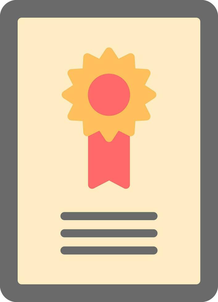 Certificate  Vector Icon Design