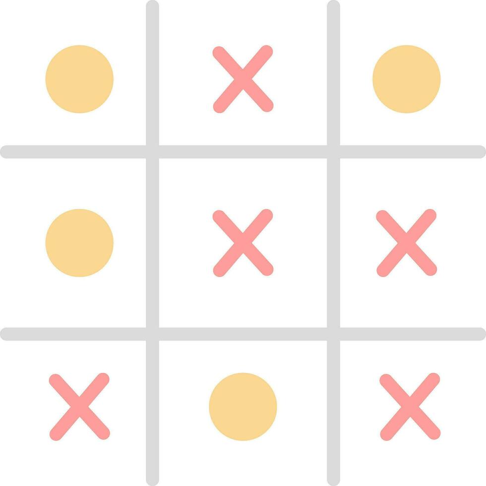 Tic Tac Toe  Vector Icon Design