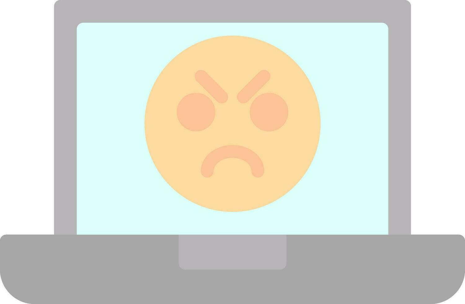 Angry Face  Vector Icon Design