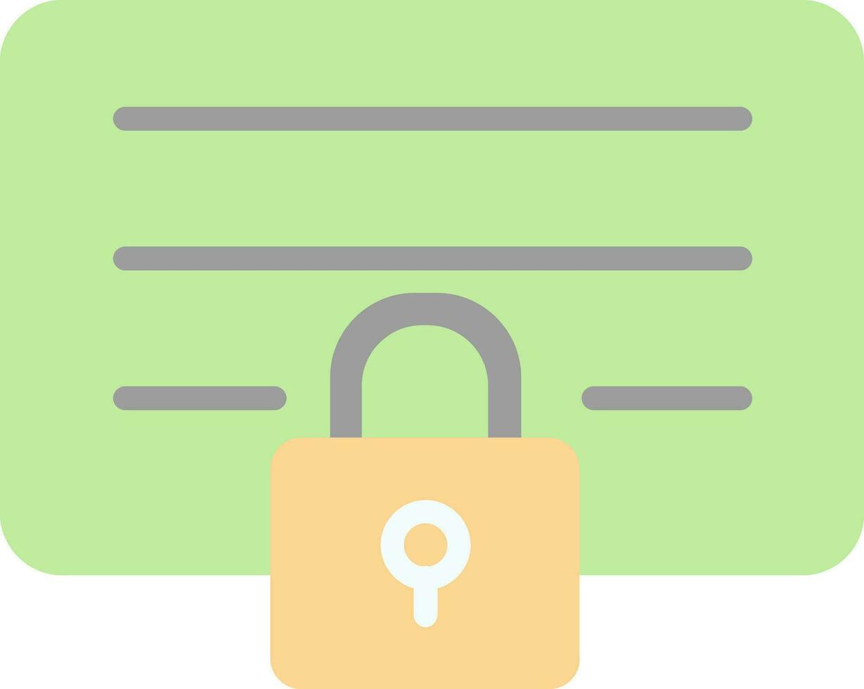 Locked Vector Icon Design