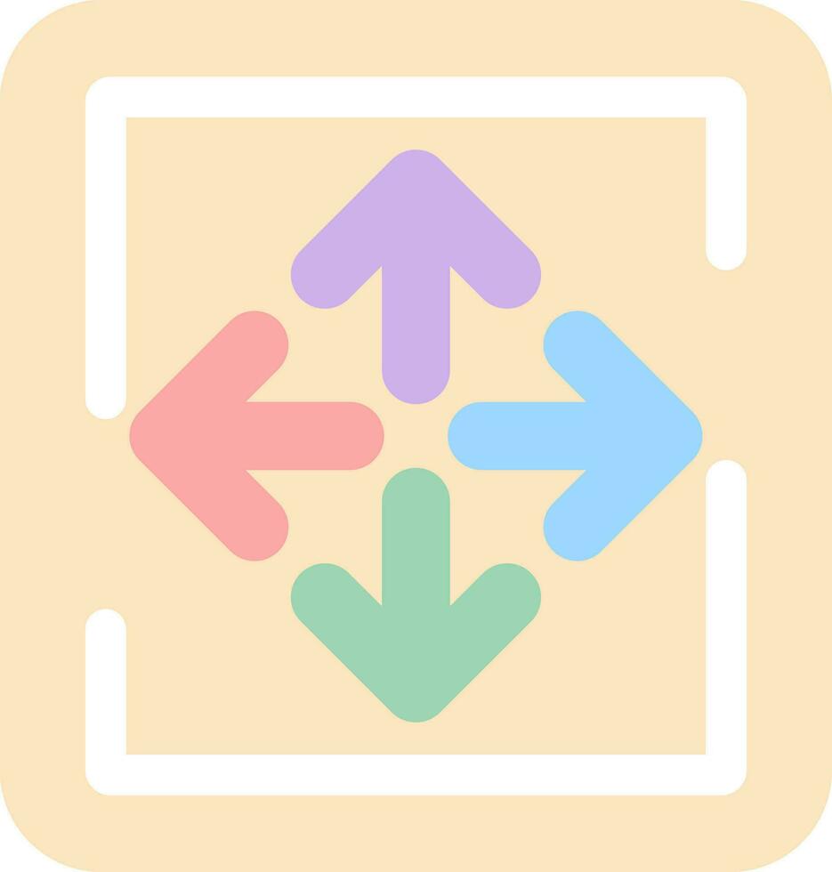 Expand Arrows Vector Icon Design