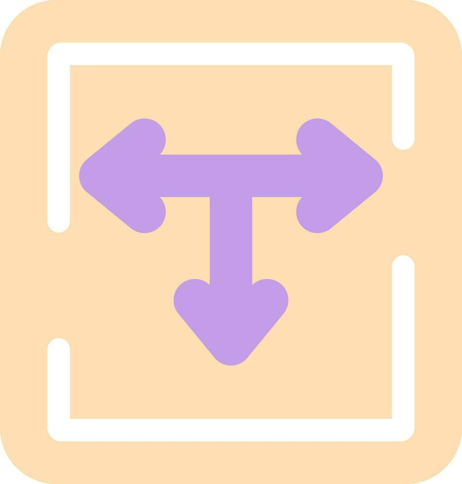 T Junction Vector Icon Design