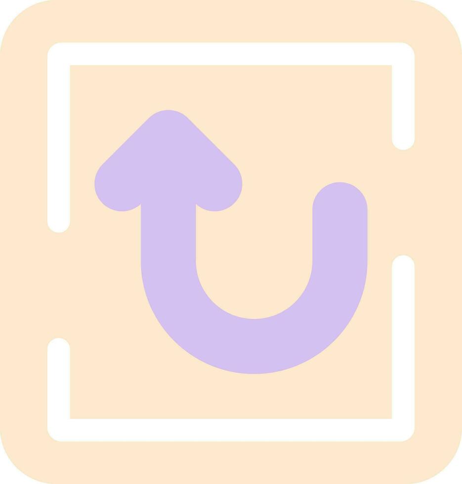 U Turn Vector Icon Design
