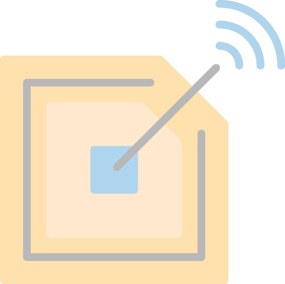 Rfid chip Vector Icon Design