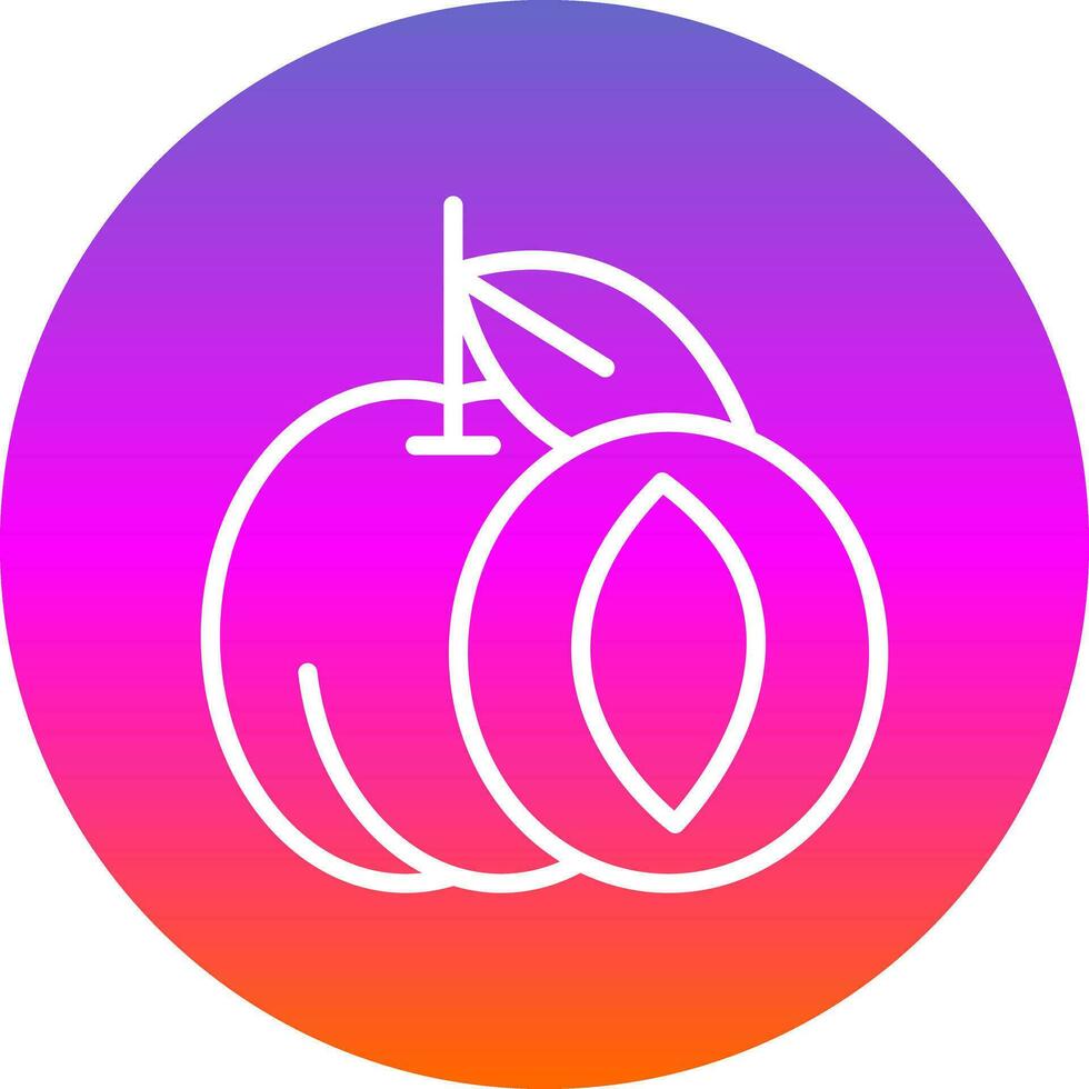 Apricot Vector Icon Design