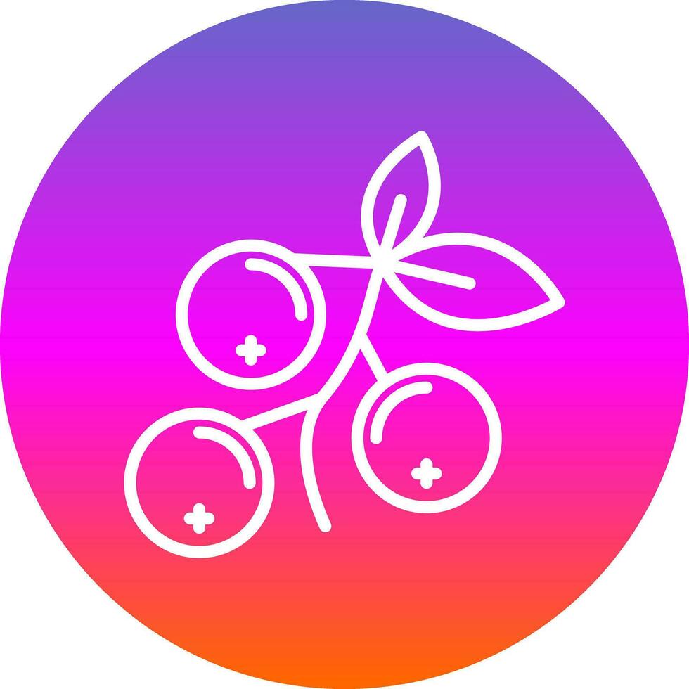 Cranberry Vector Icon Design