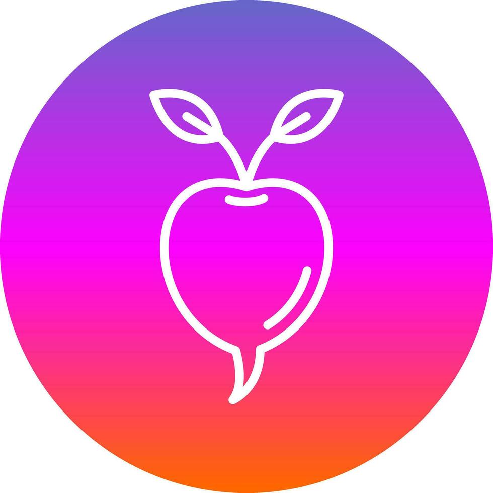 Radish Vector Icon Design