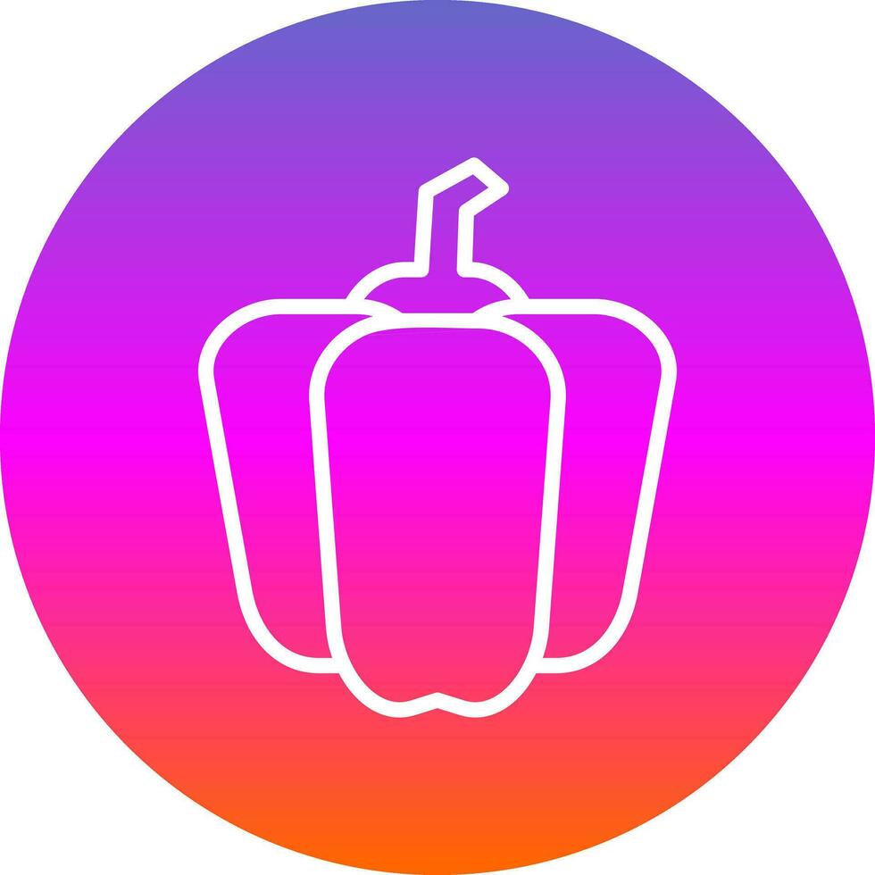 Bell Pepper Vector Icon Design