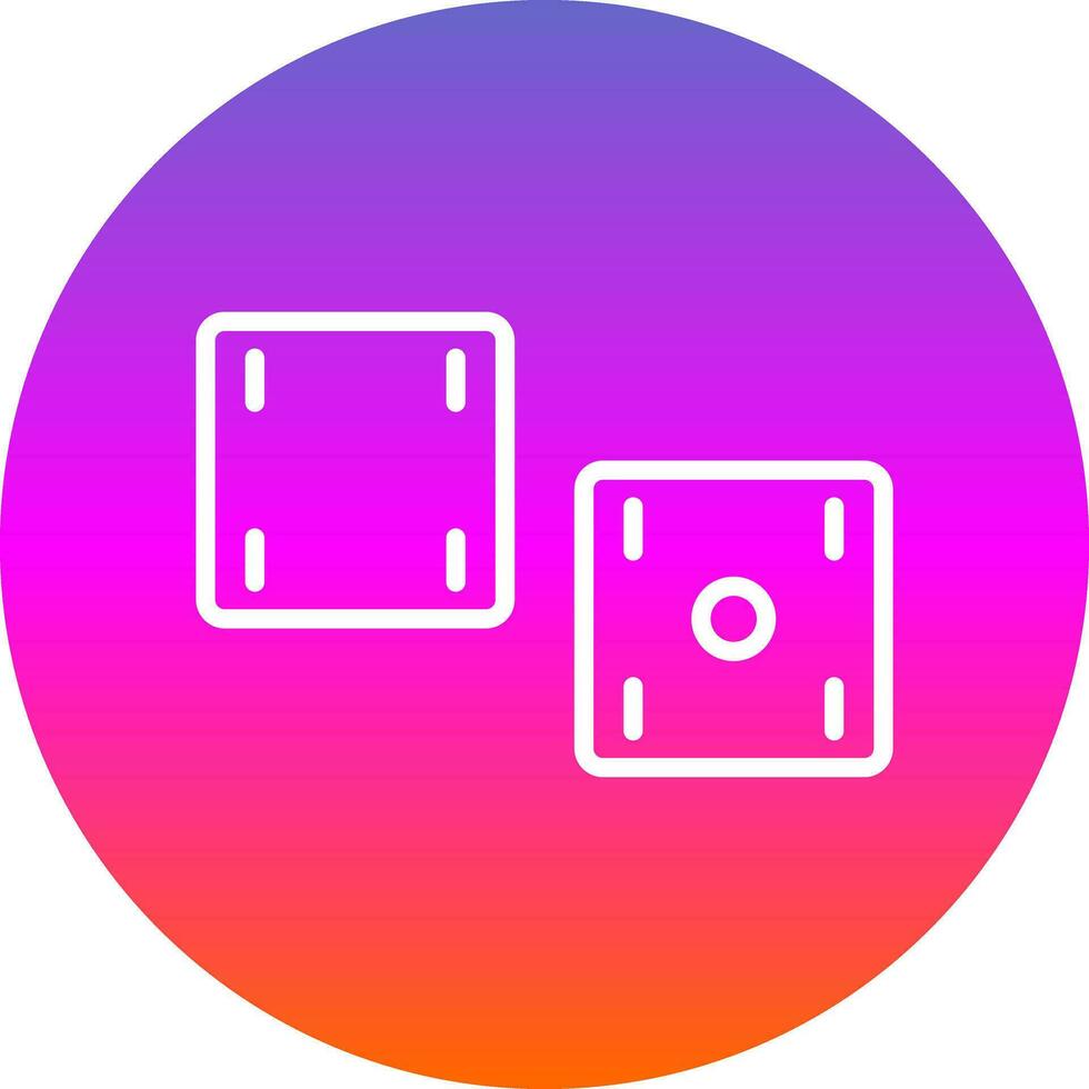 Dices  Vector Icon Design