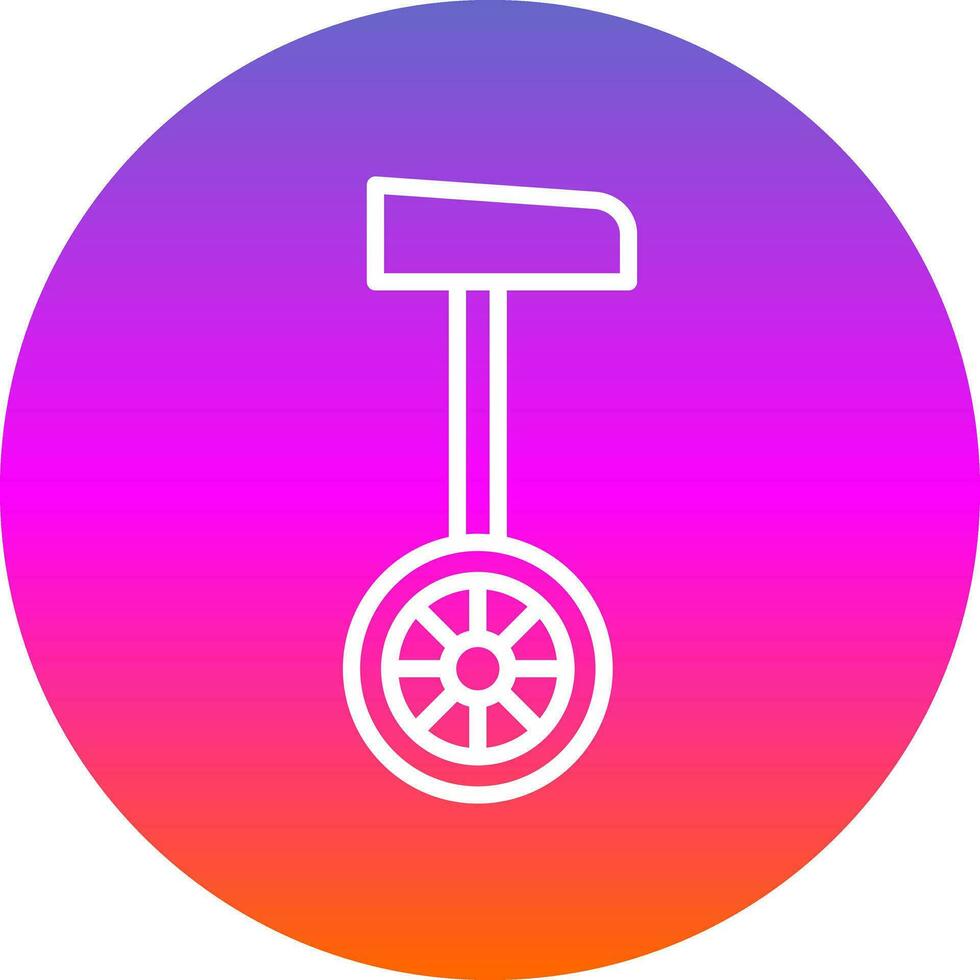 Unicycle  Vector Icon Design