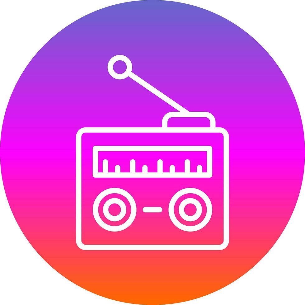 radio vector icono diseño