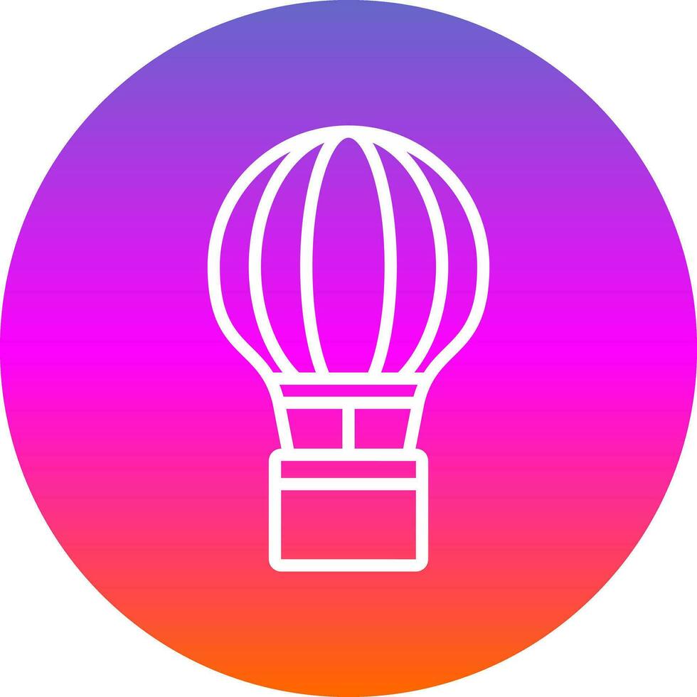 Hot Air Balloon  Vector Icon Design