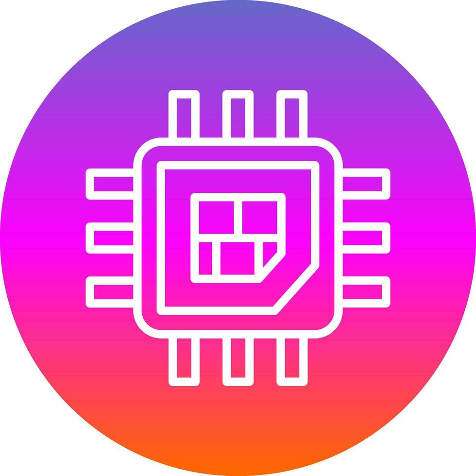 Processor  Vector Icon Design