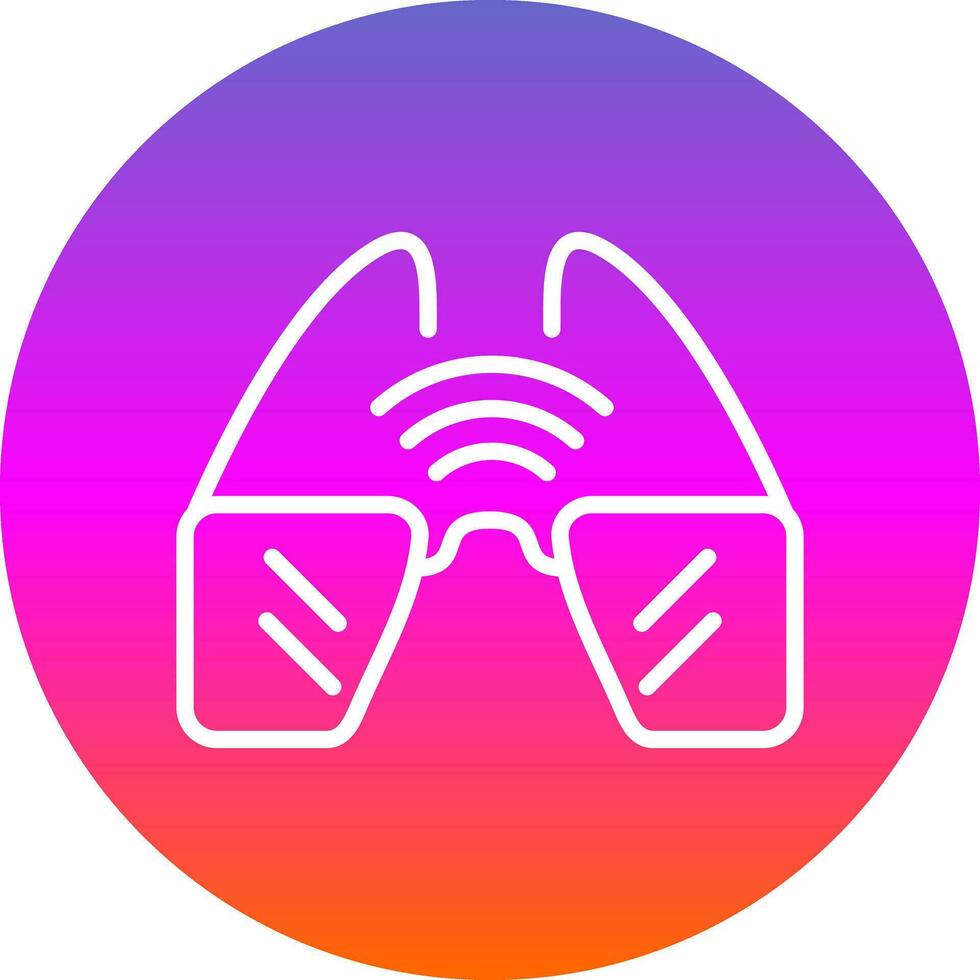 Smart Glasses  Vector Icon Design