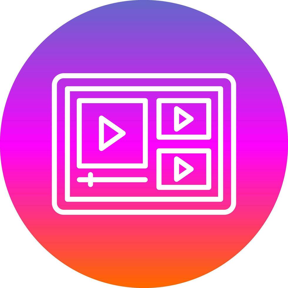 Video Player  Vector Icon Design