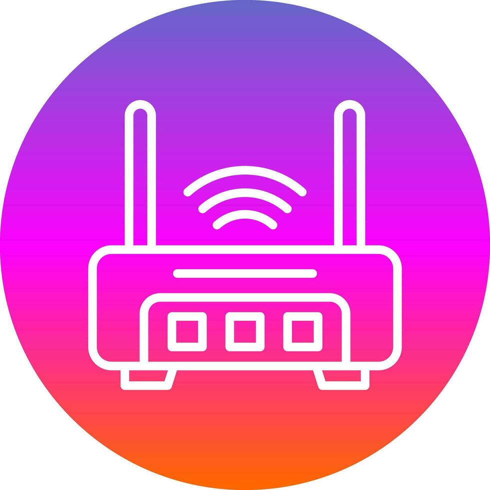 Router  Vector Icon Design