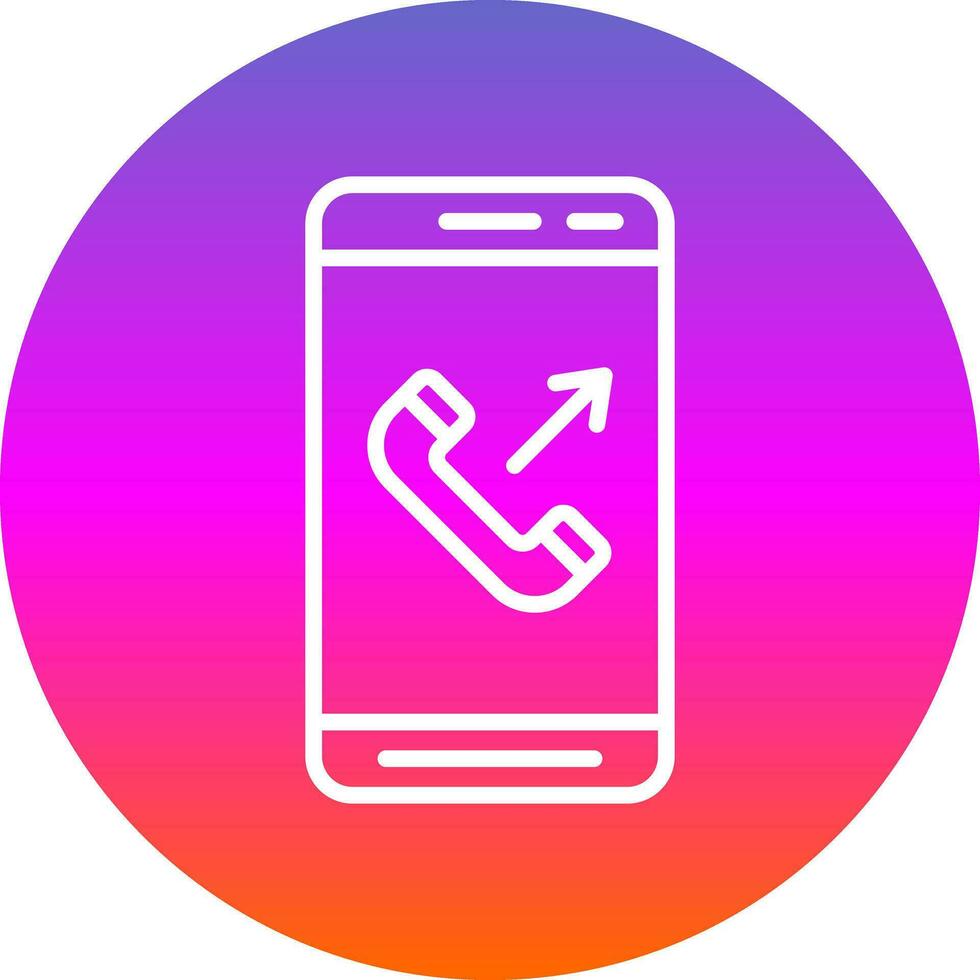 Outgoing Call  Vector Icon Design