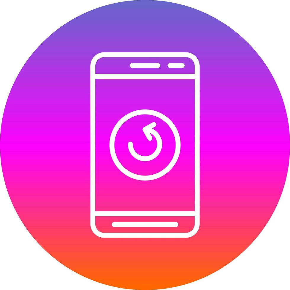 Mobile Refresh  Vector Icon Design