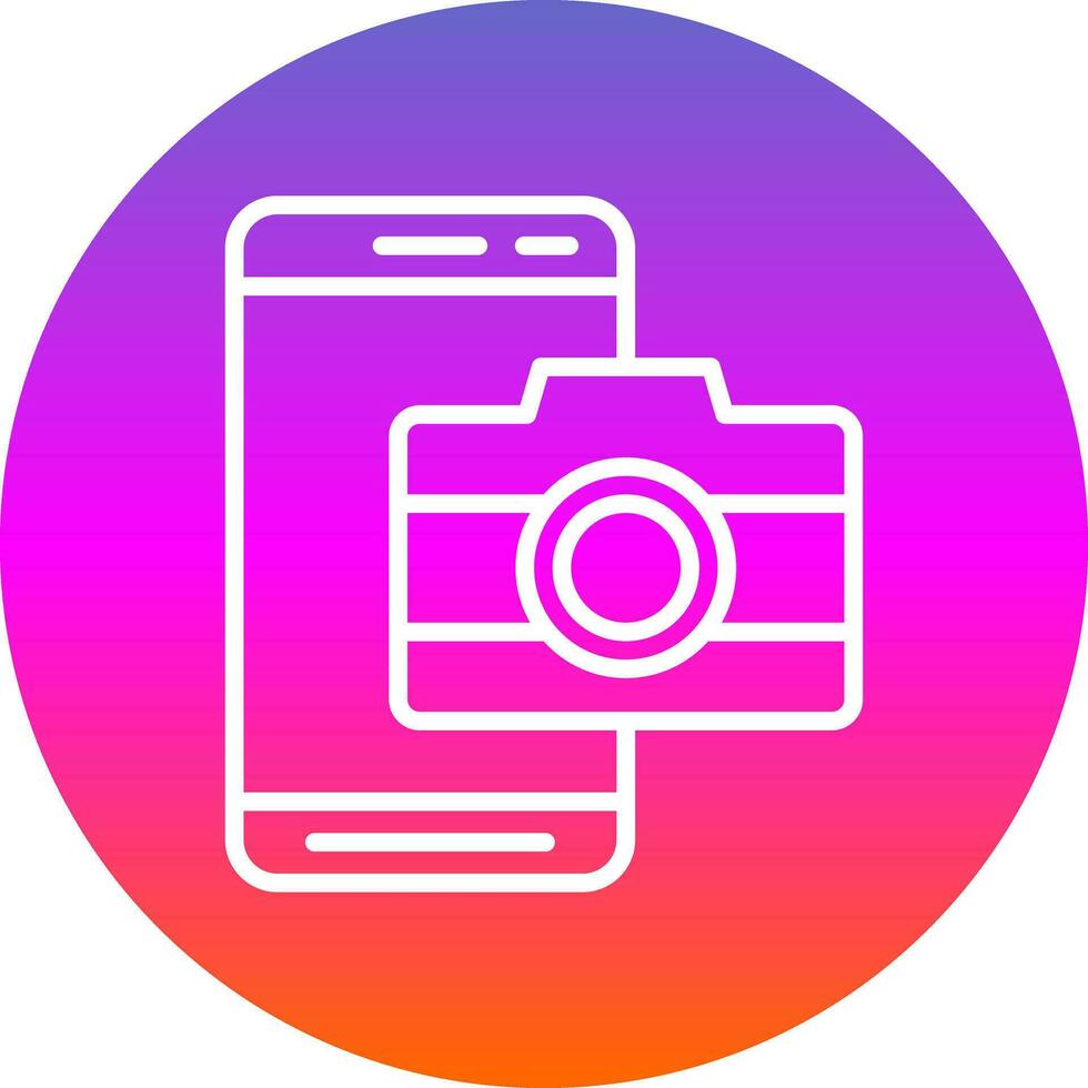 Mobile Camera  Vector Icon Design