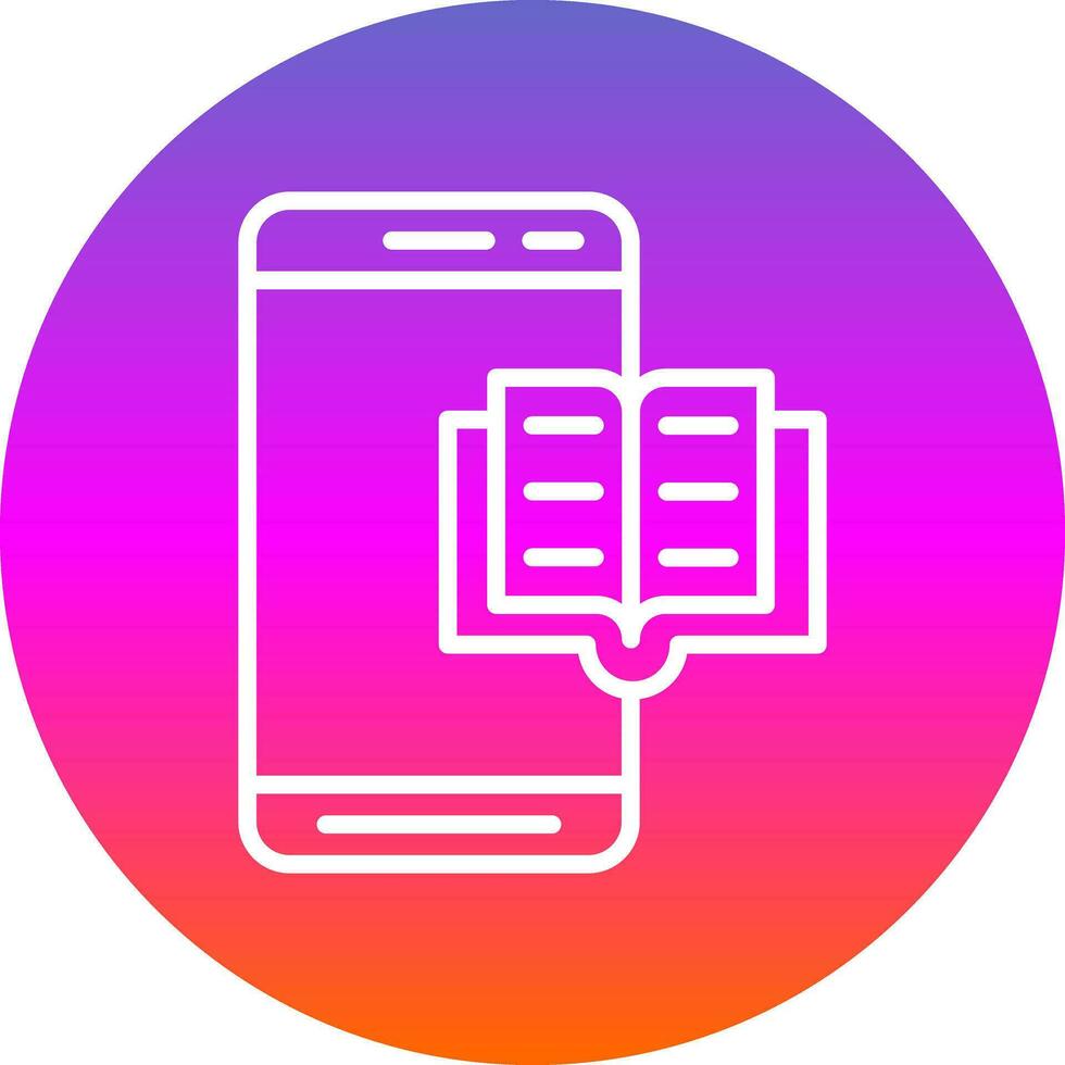 Reading Book  Vector Icon Design
