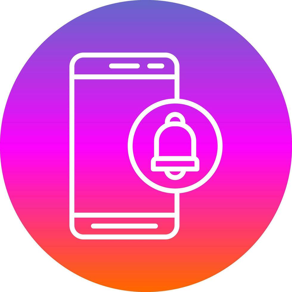 Mobile Alert  Vector Icon Design