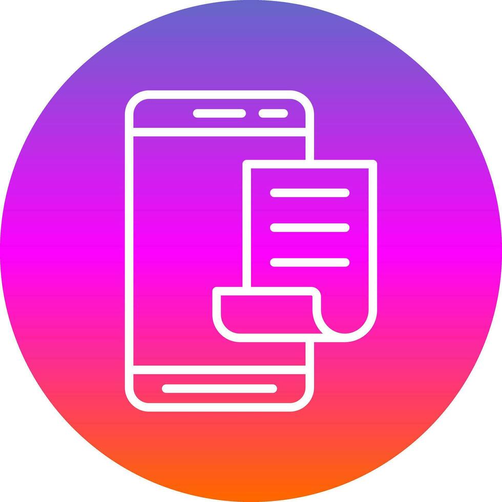 Mobile File  Vector Icon Design